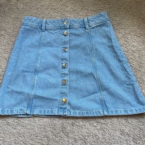 Divided by H&M Light Blue Denim Skirt, size 8